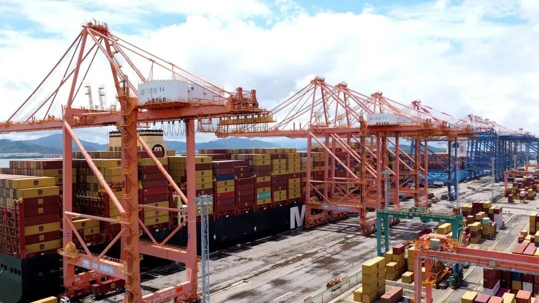 Xiamen Port's foreign‑trade containers in August saw a year‑on‑year growth of more than 25%