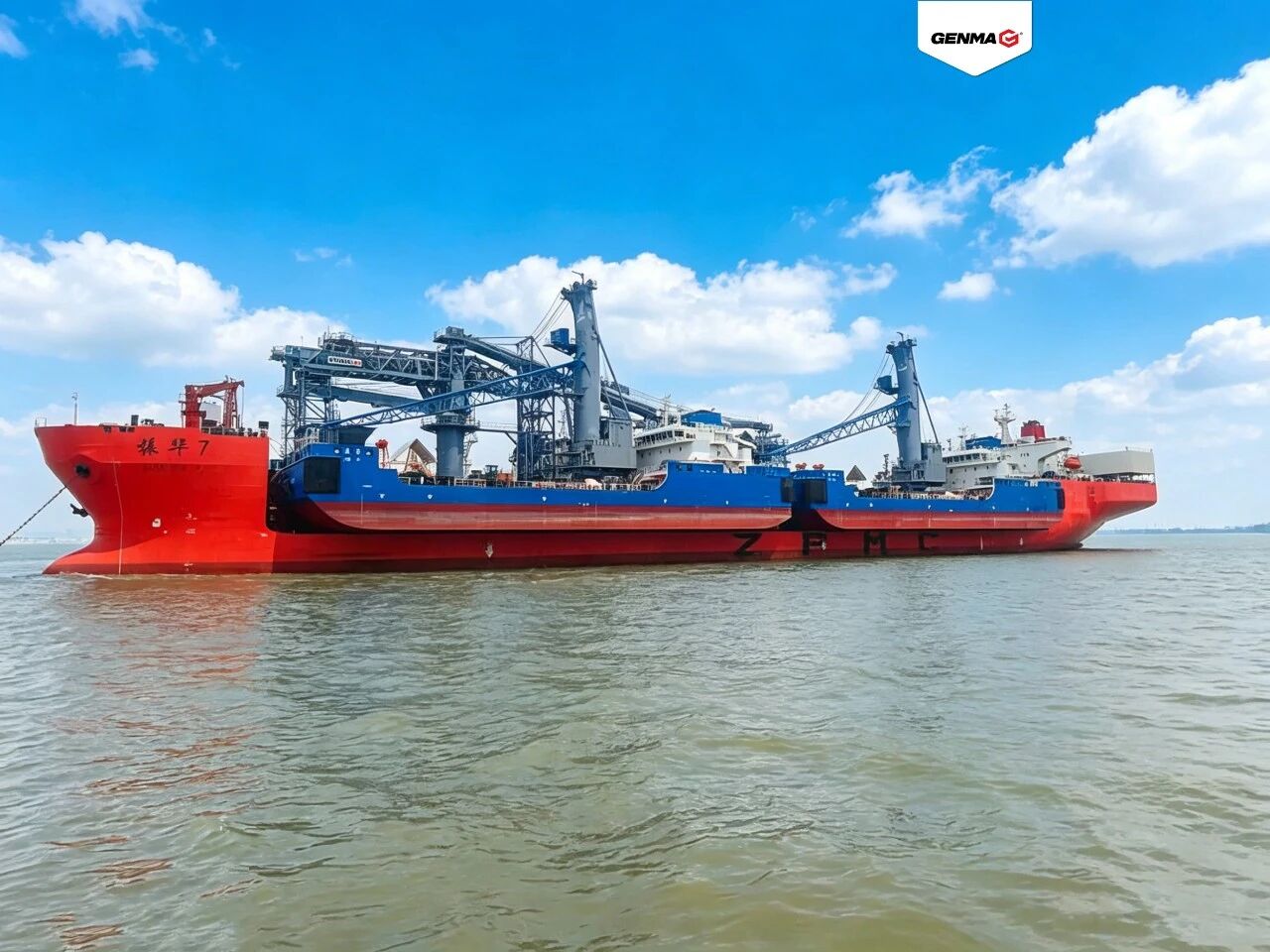 又一批装备发运！GENMA在非洲建起“海上移动码头”